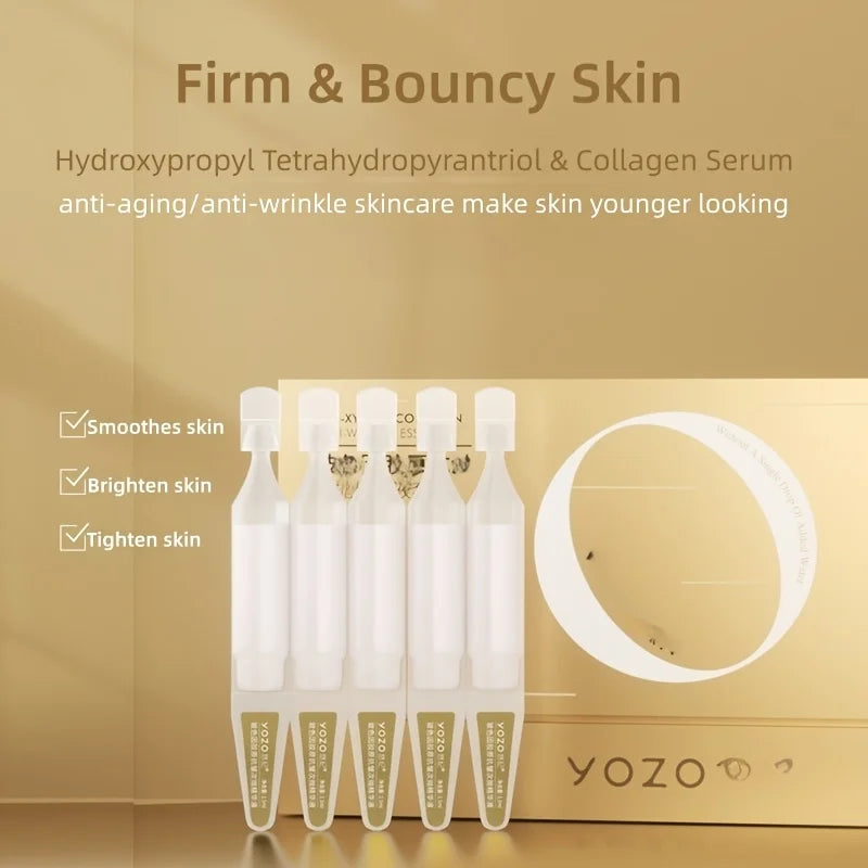 Collagen Firming Serum Brightens Skin & Hydrates For Face And Eyes Single-Dose Portable Trave Pack Anti-aging/anti-wrinkle Skincare Make Skin Younger Looking