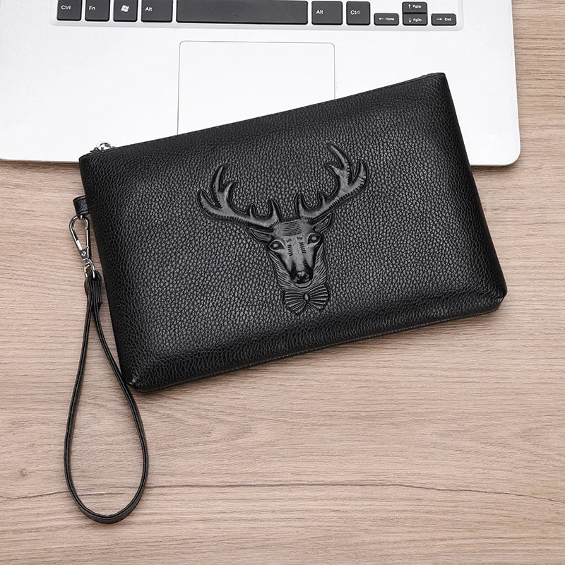 Crocodile Pattern Envelope Crossbody Bag