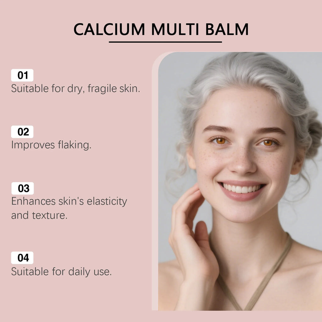 Calcium Volume Multi Balm Stick Deep Hydrating Firming Stick Anti-Wrinkle Skincare Face & Eye Cream Pre-Makeup Moisturizer Daily Care