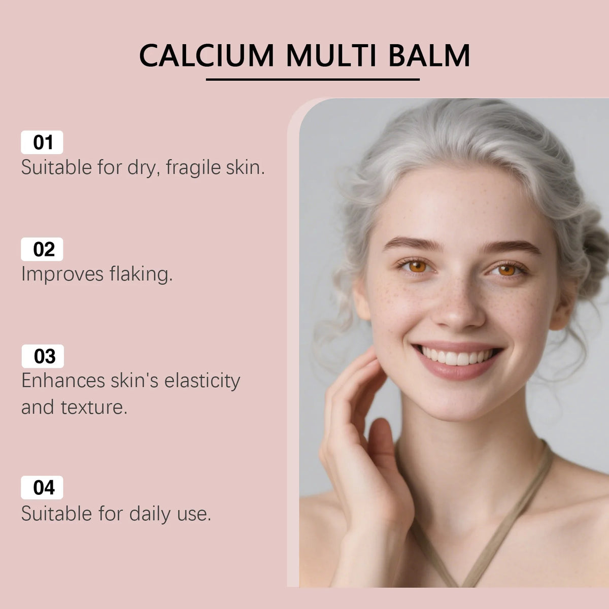 Calcium Volume Multi Balm Stick Deep Hydrating Firming Stick Anti-Wrinkle Skincare Face & Eye Cream Pre-Makeup Moisturizer Daily Care