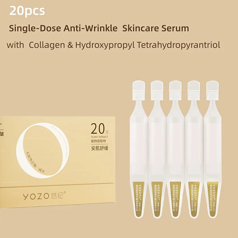 Collagen Firming Serum Brightens Skin & Hydrates For Face And Eyes Single-Dose Portable Trave Pack Anti-aging/anti-wrinkle Skincare Make Skin Younger Looking