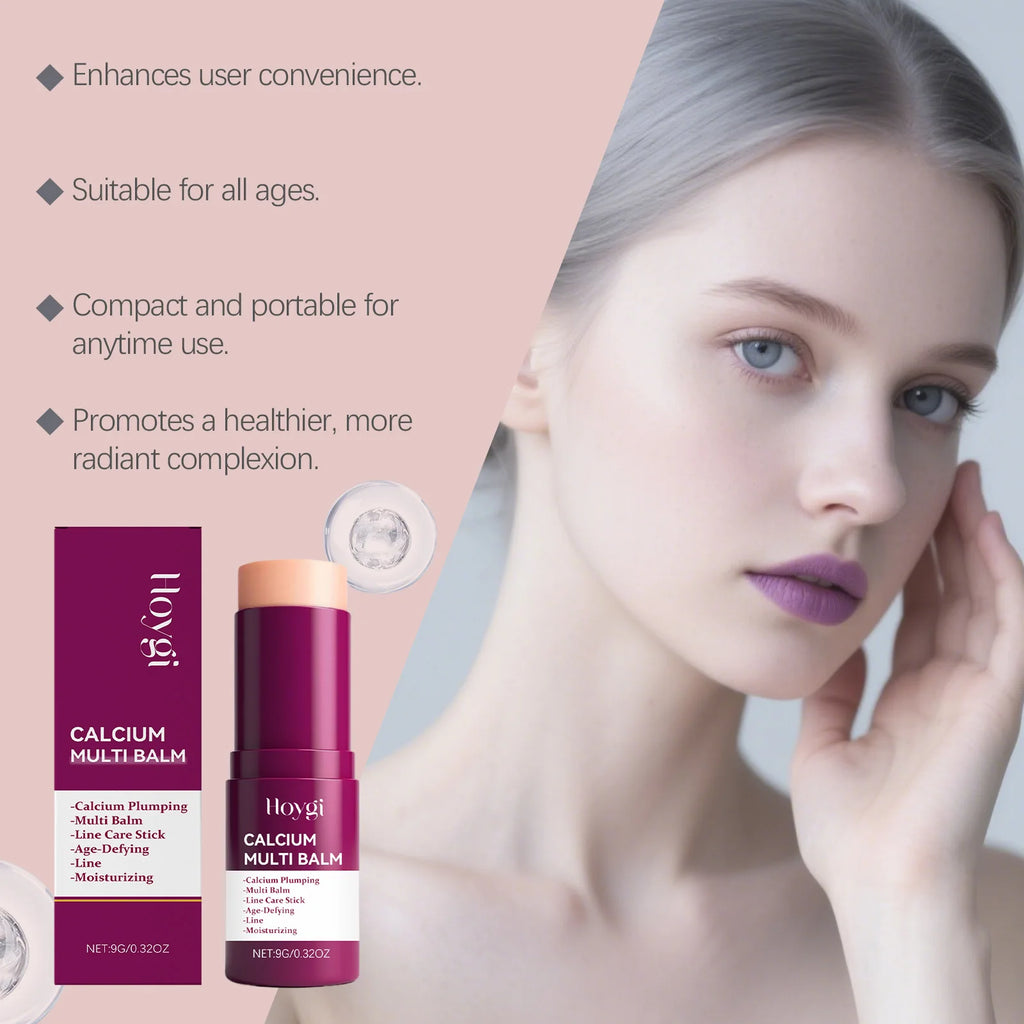 Calcium Volume Multi Balm Stick Deep Hydrating Firming Stick Anti-Wrinkle Skincare Face & Eye Cream Pre-Makeup Moisturizer Daily Care